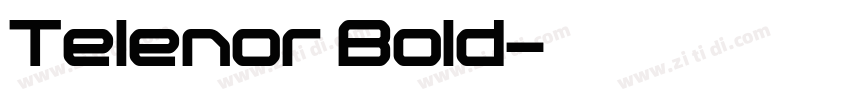 Telenor Bold字体转换